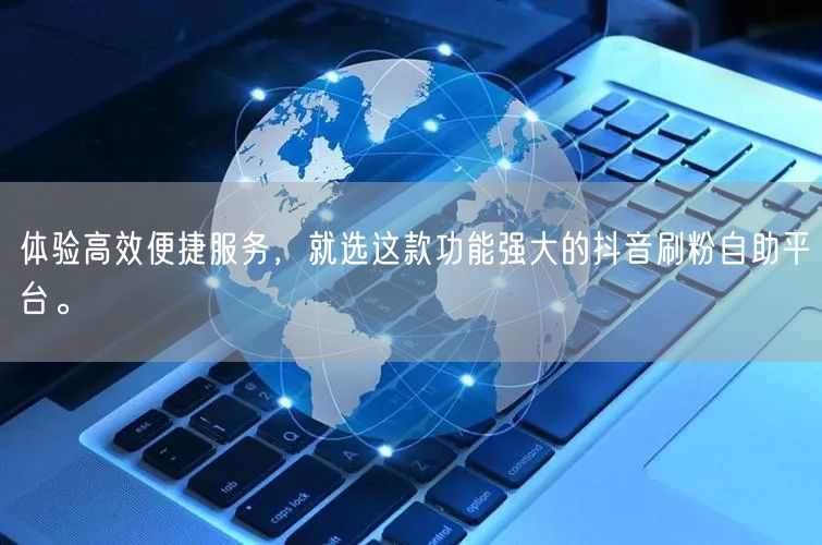 体验高效便捷服务,就选这款功能强大的抖音刷粉自助平台。