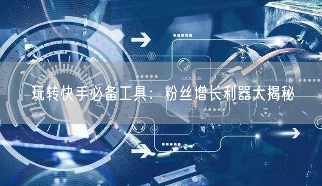玩转快手必备工具:粉丝增长利器大揭秘