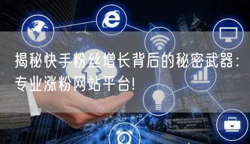 揭秘快手粉丝增长背后的秘密武器:专业涨粉网站平台!