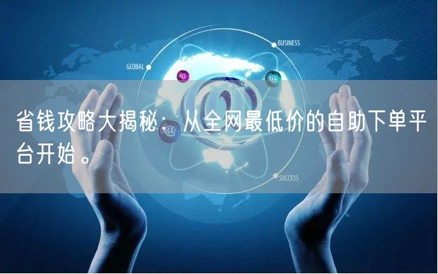 省钱攻略大揭秘:从全网最低价的自助下单平台开始。