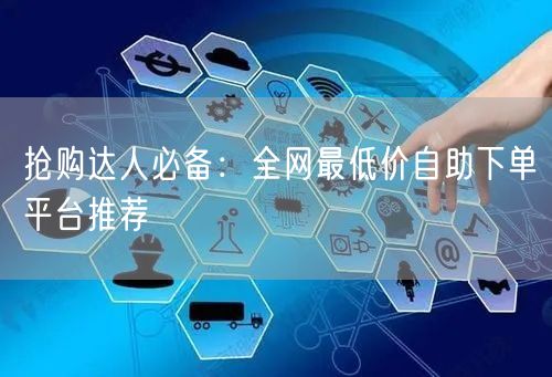 抢购达人必备:全网最低价自助下单平台推荐