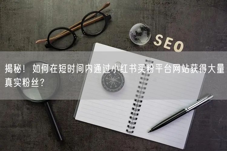 揭秘!如何在短时间内通过小红书买粉平台网站获得大量真实粉丝?