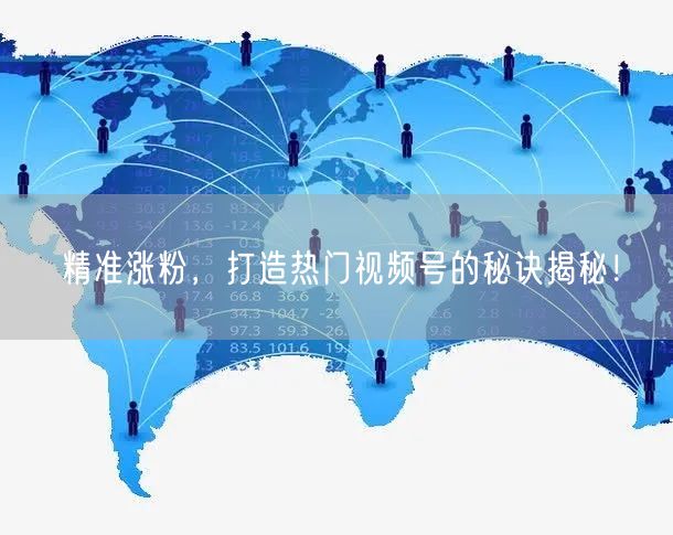 精准涨粉,打造热门视频号的秘诀揭秘!